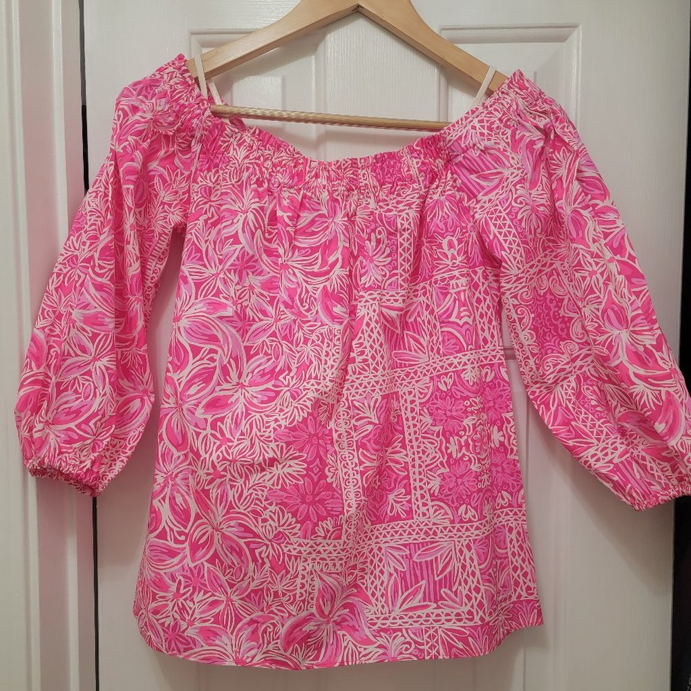Lilly Pulitzer off the shoulder top